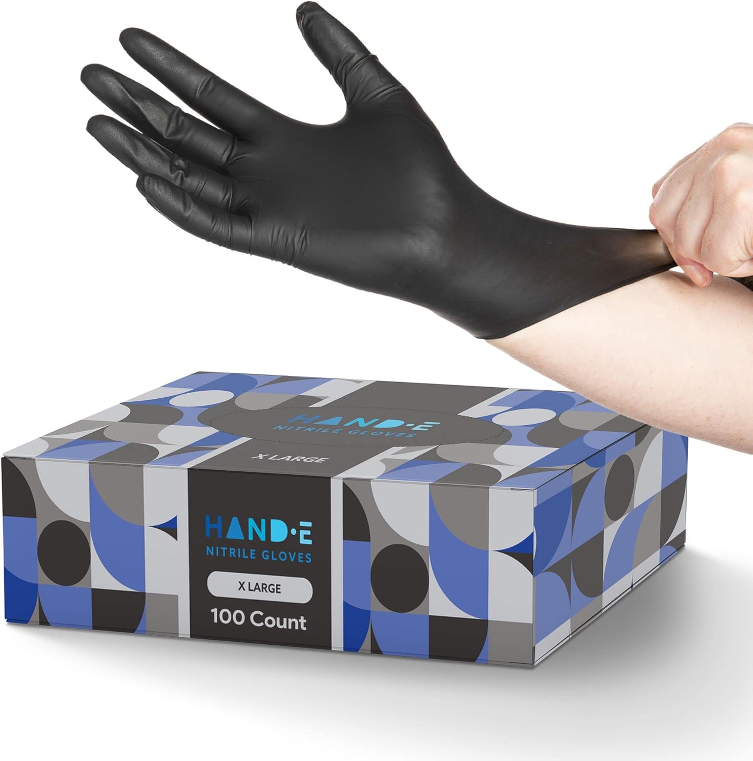 Nitrile Mechanic Glove - Black Nitrile Disposable Gloves -BBQ, Tattoo,