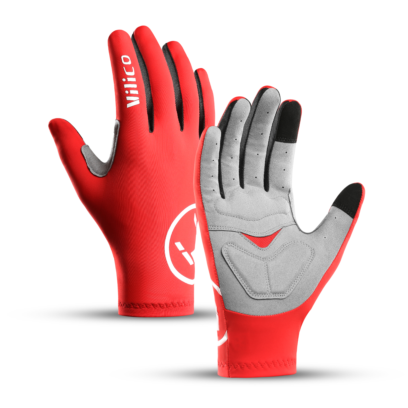 Cycling Glove Padded - Touch Screen Long Full Fingers Half