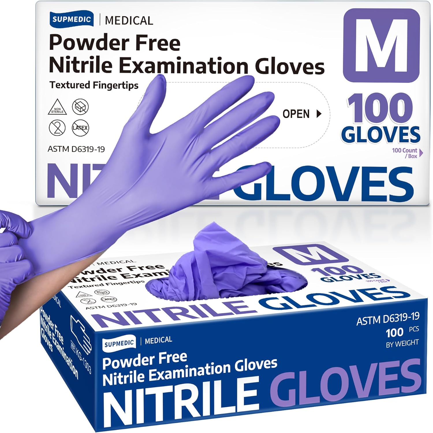 Exam Glove Nitrile - Medical Soft Max™ Nitrile Disposable Gloves,