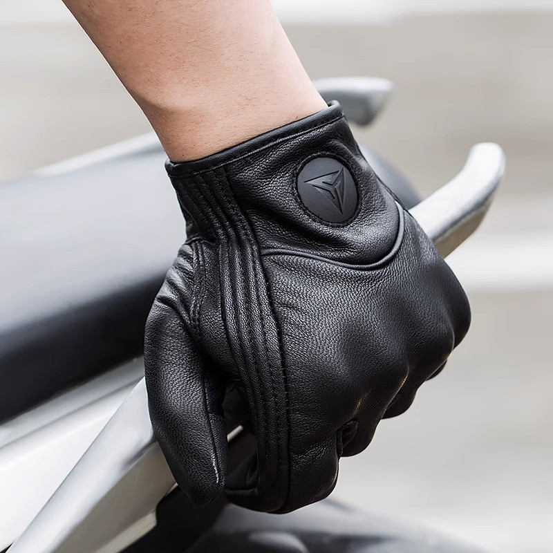 Leather Driving Glove - Men Women All Seasons Motorcycle Riding