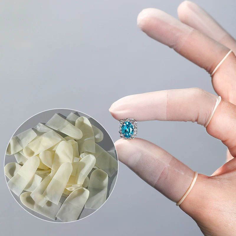 Latex Disposable Glove - 50pcs Disposable Latex Finger Cots Rubber