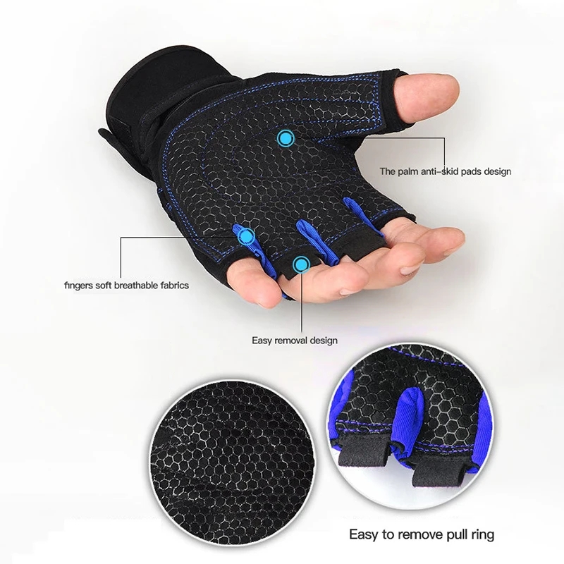 Gym Gloves for Men Women Fitne - Cycling Glove Padded ulasan dan harga