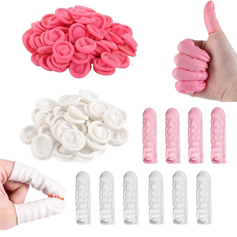 100/200PCS Disposable Finger C - Latex Disposable Glove ulasan dan harga