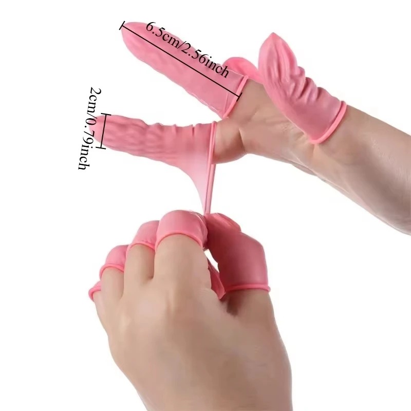 100/200PCS Disposable Finger C - Latex Disposable Glove ulasan dan harga