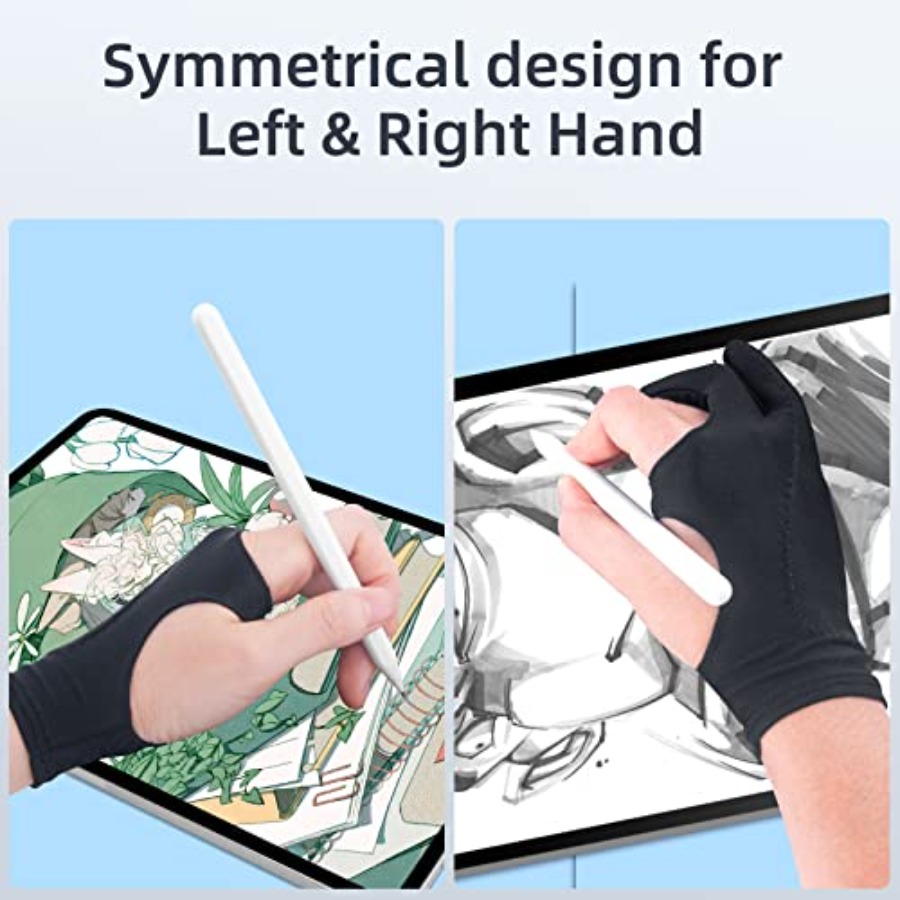 2-Pack Drawing Glove Palm Reje - Touchscreen Glove Capacitive ulasan dan harga