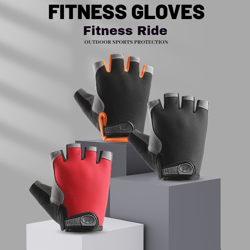 Half Finger Cycling Gloves for - Workout Glove Gym ulasan dan harga