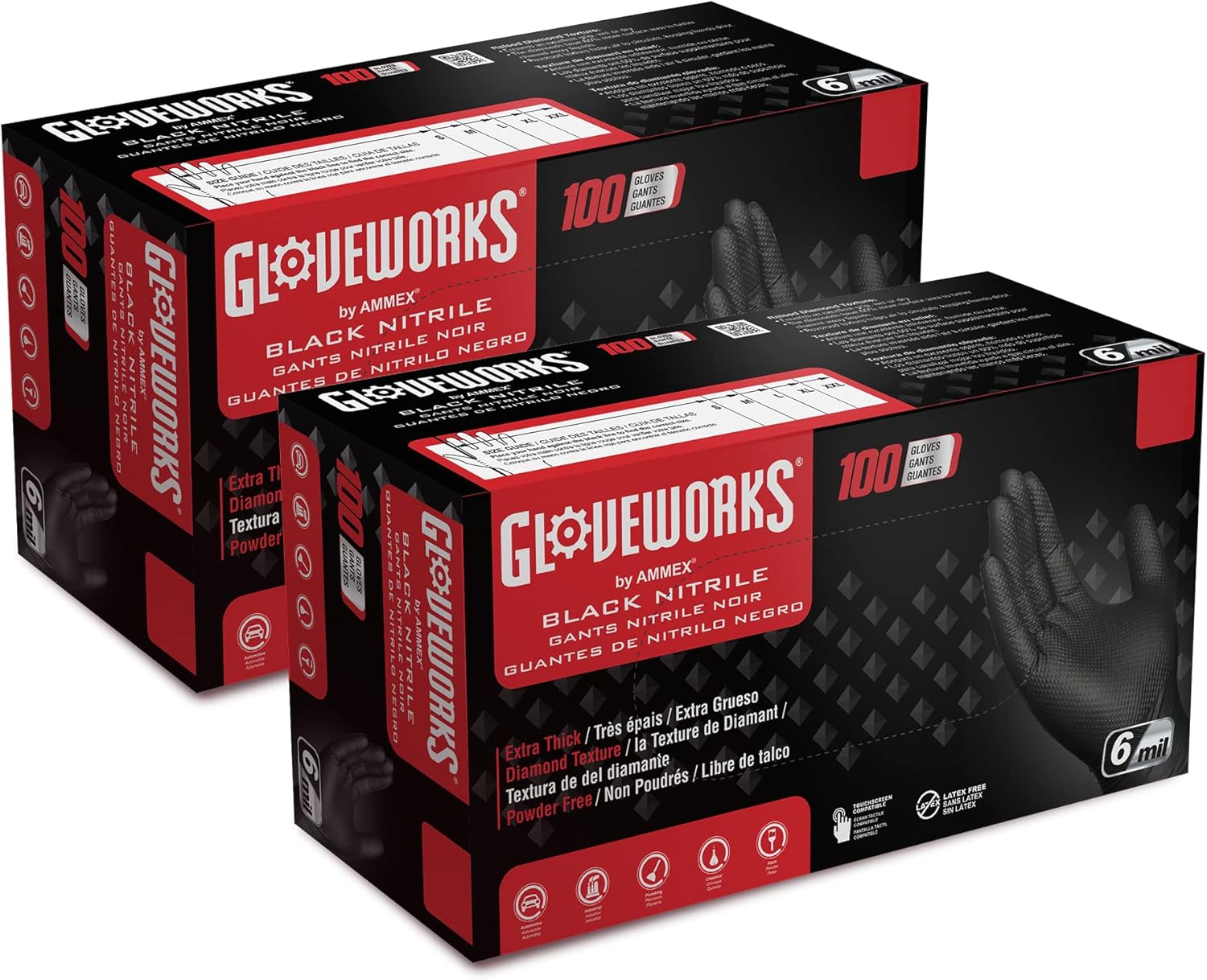 Black Nitrile Disposable Glove - Nitrile Mechanic Glove ulasan dan harga