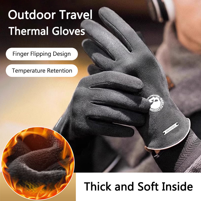 2pc Man Winter Warm Gloves For - Leather Driving Glove ulasan dan harga