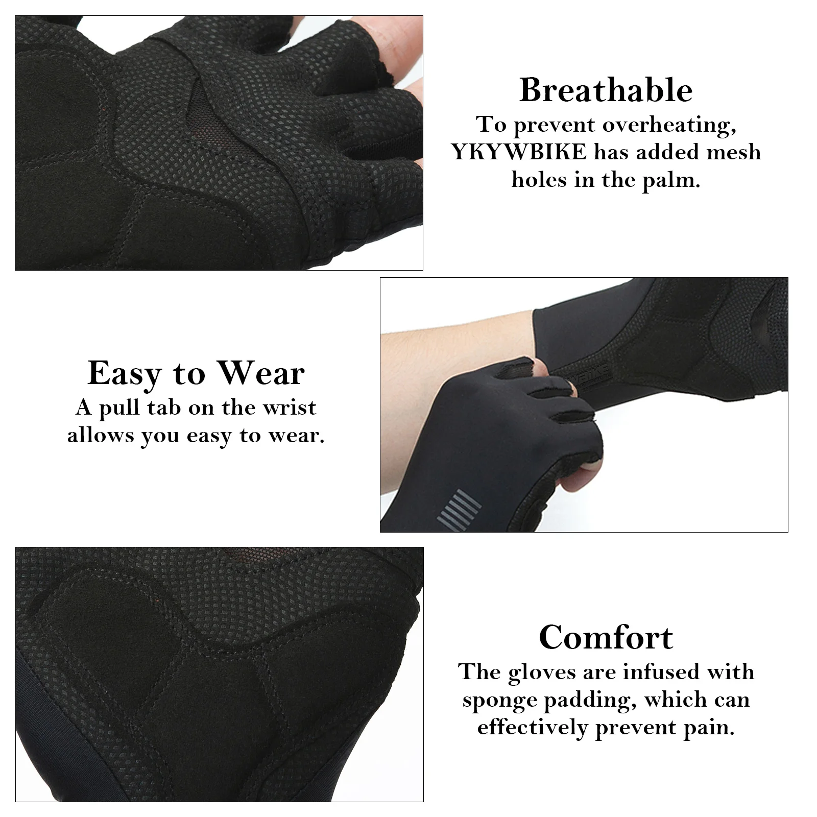 YKYWBIKE Cycling Gloves MTB Bi - Cycling Glove Padded ulasan dan harga