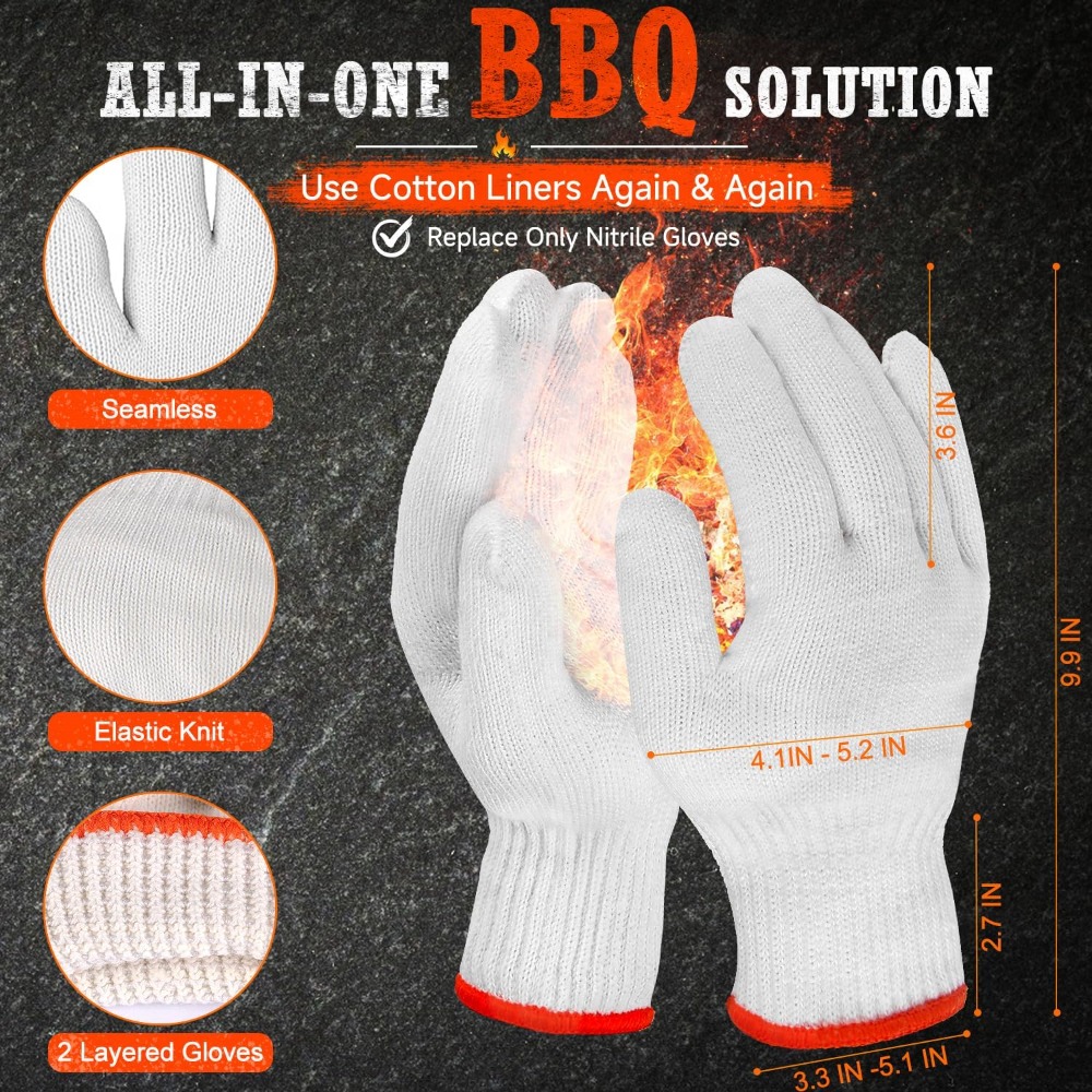 50 Disposable Nitrile Gloves + - Heat Resistant Glove ulasan dan harga