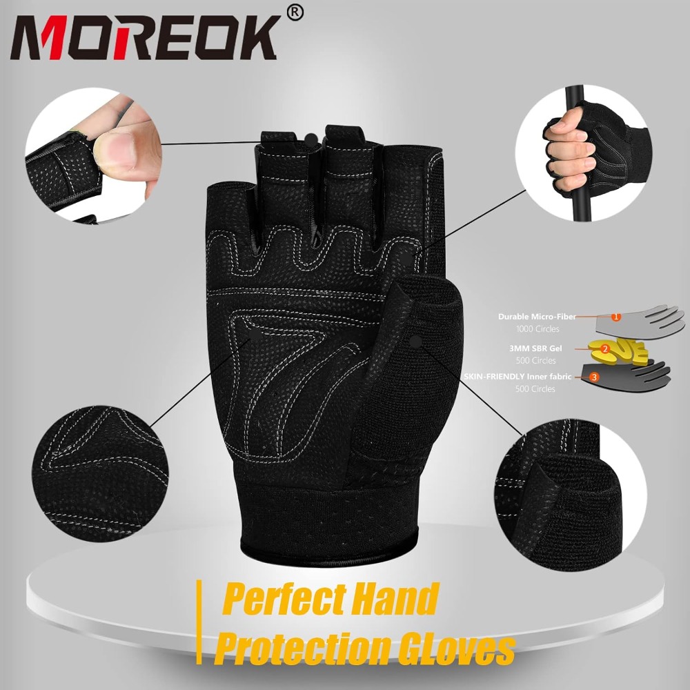 Fingerless Workout Gloves with - Workout Glove Gym ulasan dan harga