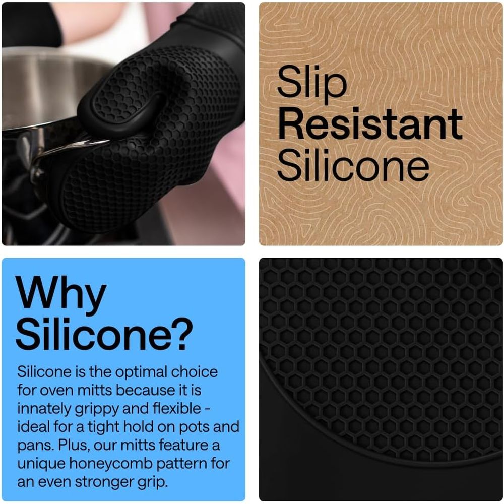 Heat Resistant Silicone Oven M - Heat Resistant Glove ulasan dan harga