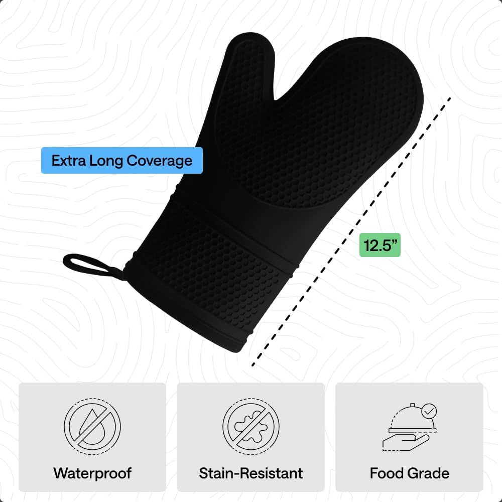 Heat Resistant Silicone Oven M - Heat Resistant Glove ulasan dan harga