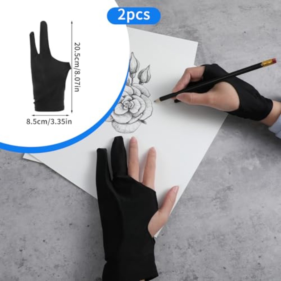 2 Pack Digital Drawing Glove R - Touchscreen Glove Capacitive ulasan dan harga