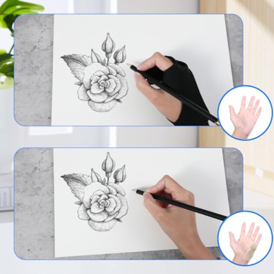 2 Pack Digital Drawing Glove R - Touchscreen Glove Capacitive ulasan dan harga