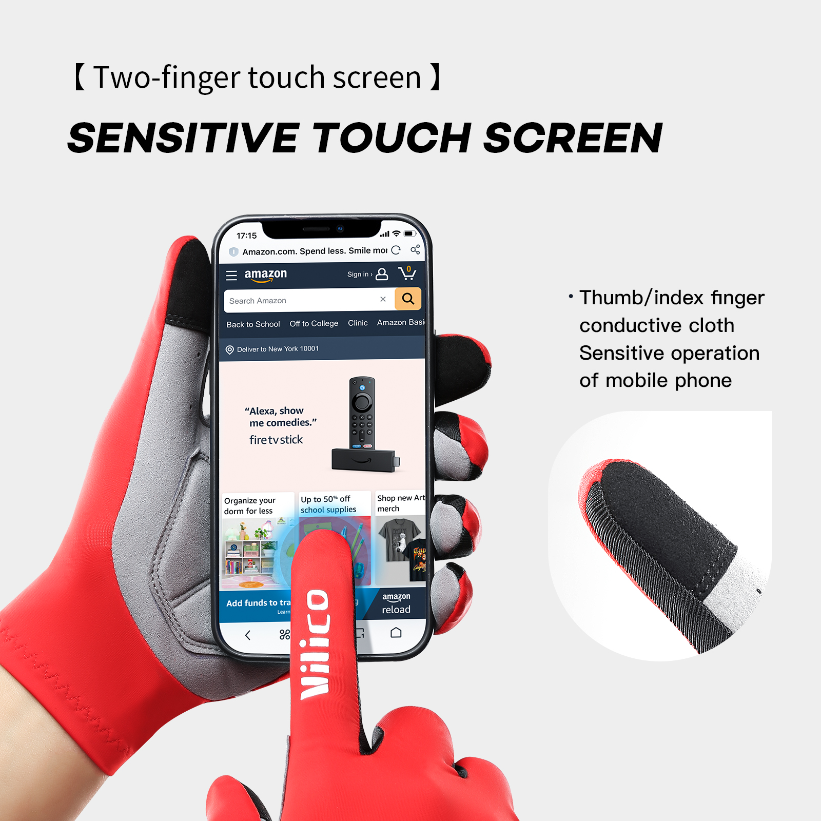 Touch Screen Long Full Fingers - Cycling Glove Padded ulasan dan harga