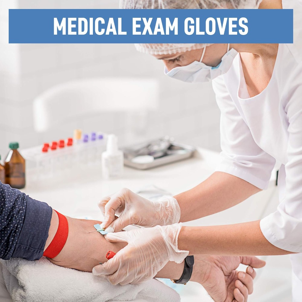 Large Vinyl Exam Gloves, 100 P - Exam Glove Nitrile ulasan dan harga