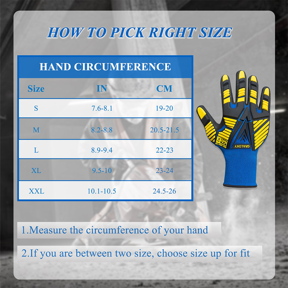 ANSI Level 2 Impact Resistant  - Work Glove Impact ulasan dan harga