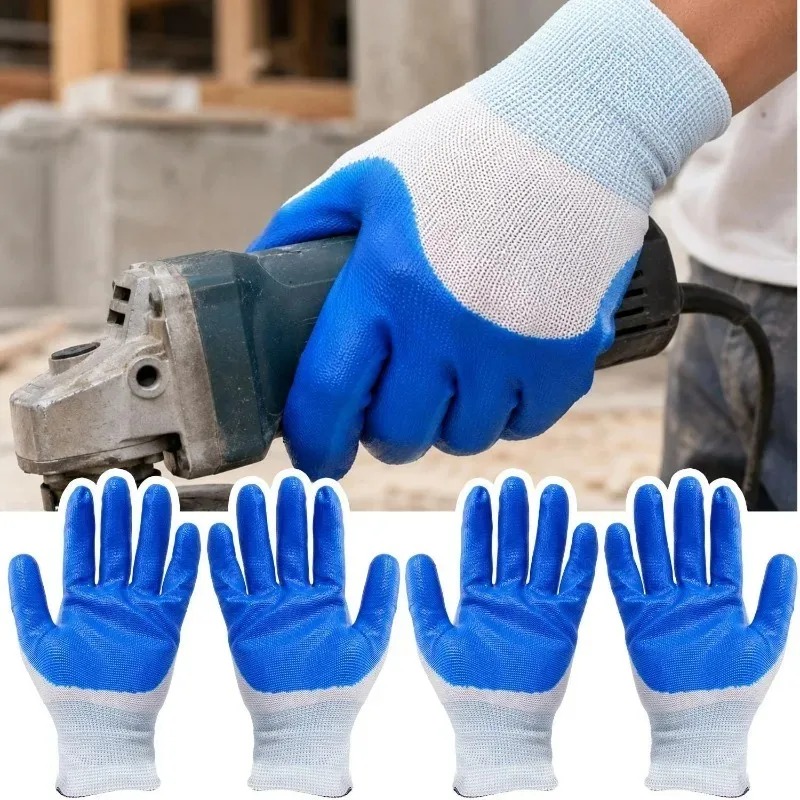 Blue Latex Rubber Nitrile Work - Nitrile Mechanic Glove ulasan dan harga