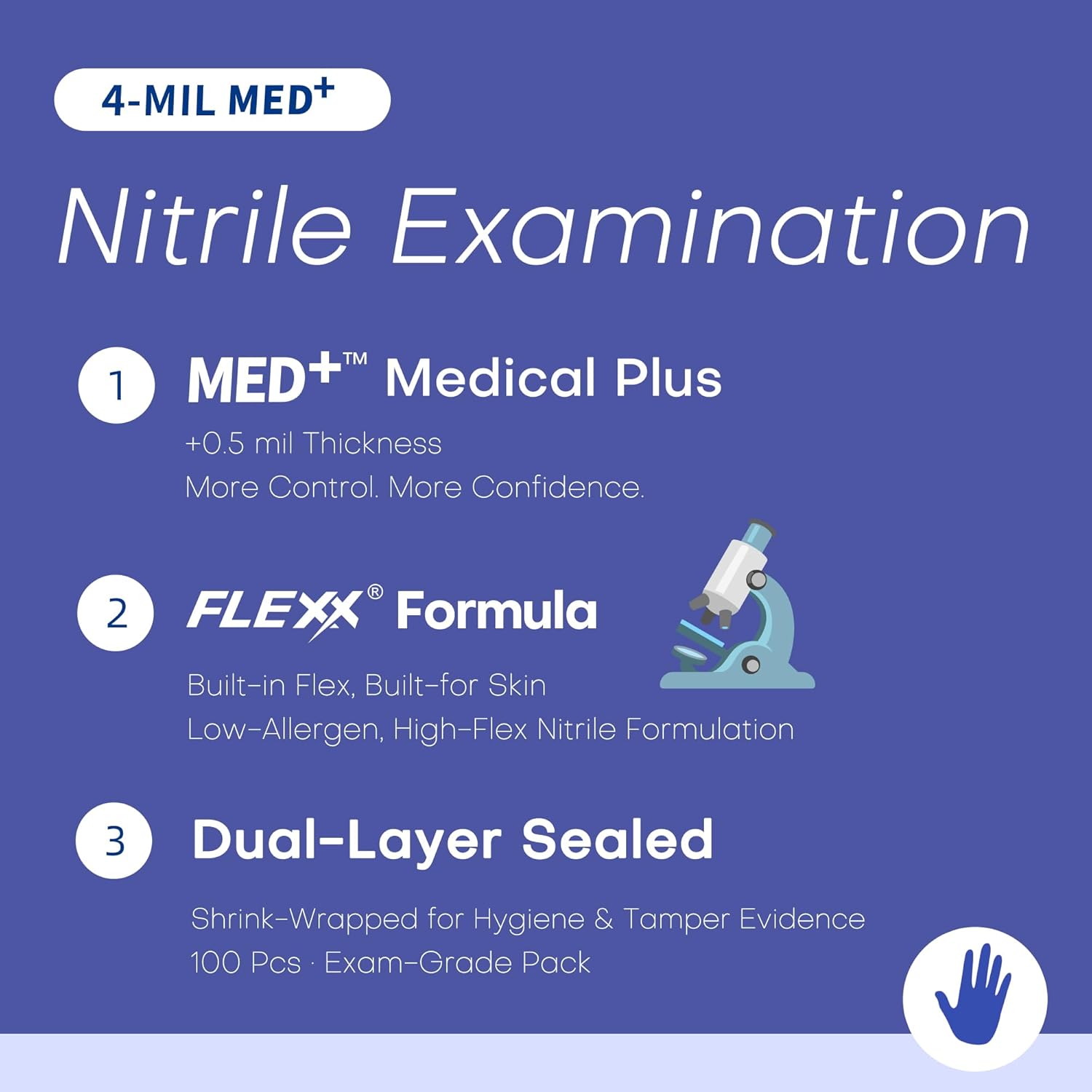Nitrile Exam Gloves, 4 Mil MED - Exam Glove Nitrile ulasan dan harga