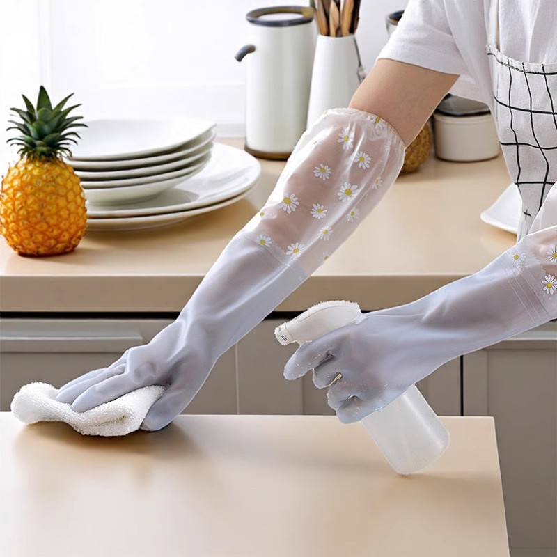 Dishwashing Gloves Housework C - Rubber Glove Cleaning ulasan dan harga