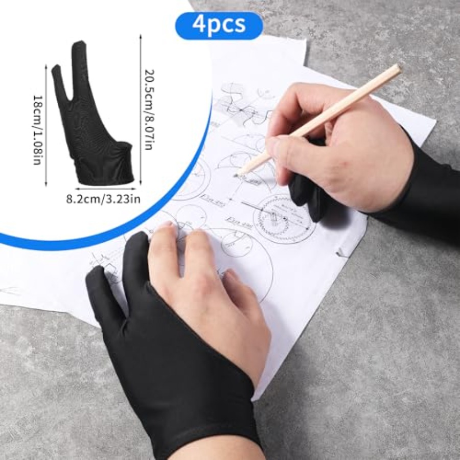 4 Pack Drawing Glove Digital D - Touchscreen Glove Capacitive ulasan dan harga