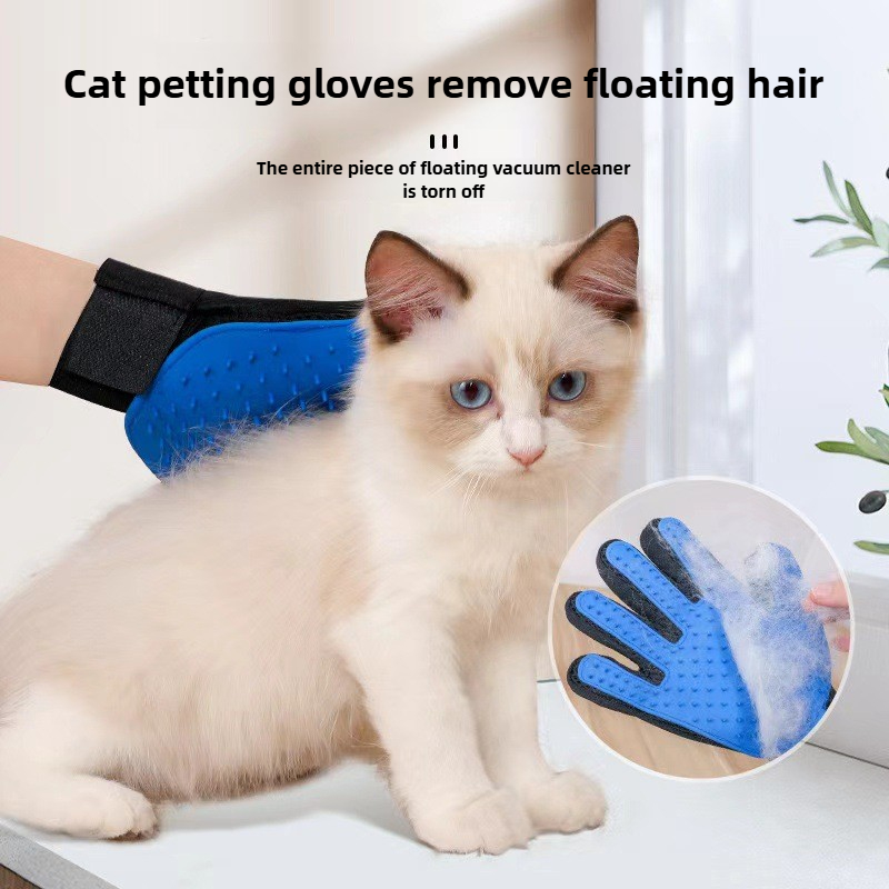 Cat Grooming Glove Pet Cat Com - Rubber Glove Cleaning ulasan dan harga