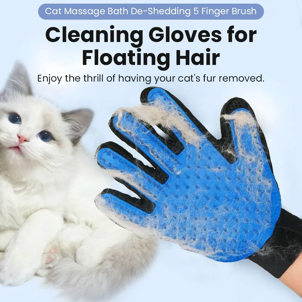 Cat Grooming Glove Pet Cat Com - Rubber Glove Cleaning ulasan dan harga
