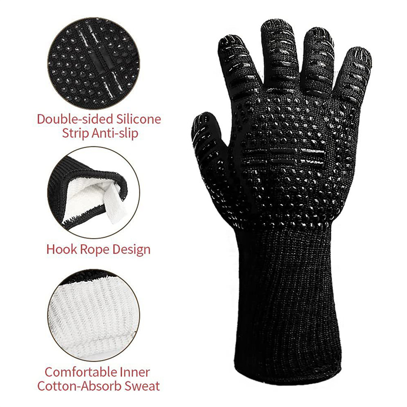 1PC Gloves 800 Degrees Firepro - Oven Mitt Silicone ulasan dan harga