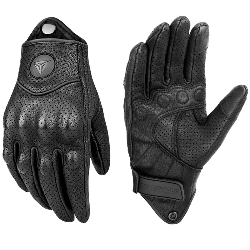 Men Women All Seasons Motorcyc - Leather Driving Glove ulasan dan harga