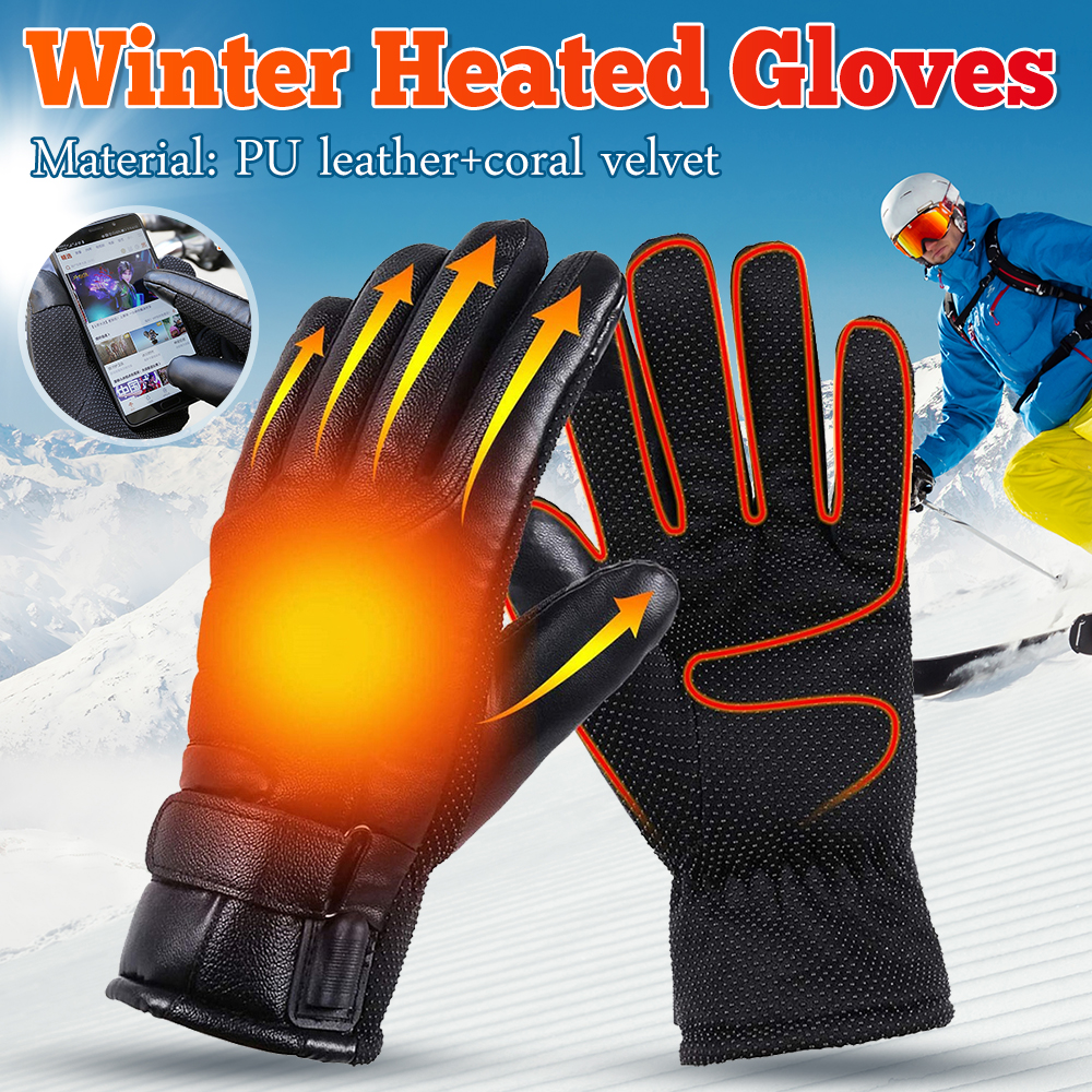 USB Electric Heated Gloves Out - Ski Glove Waterproof ulasan dan harga