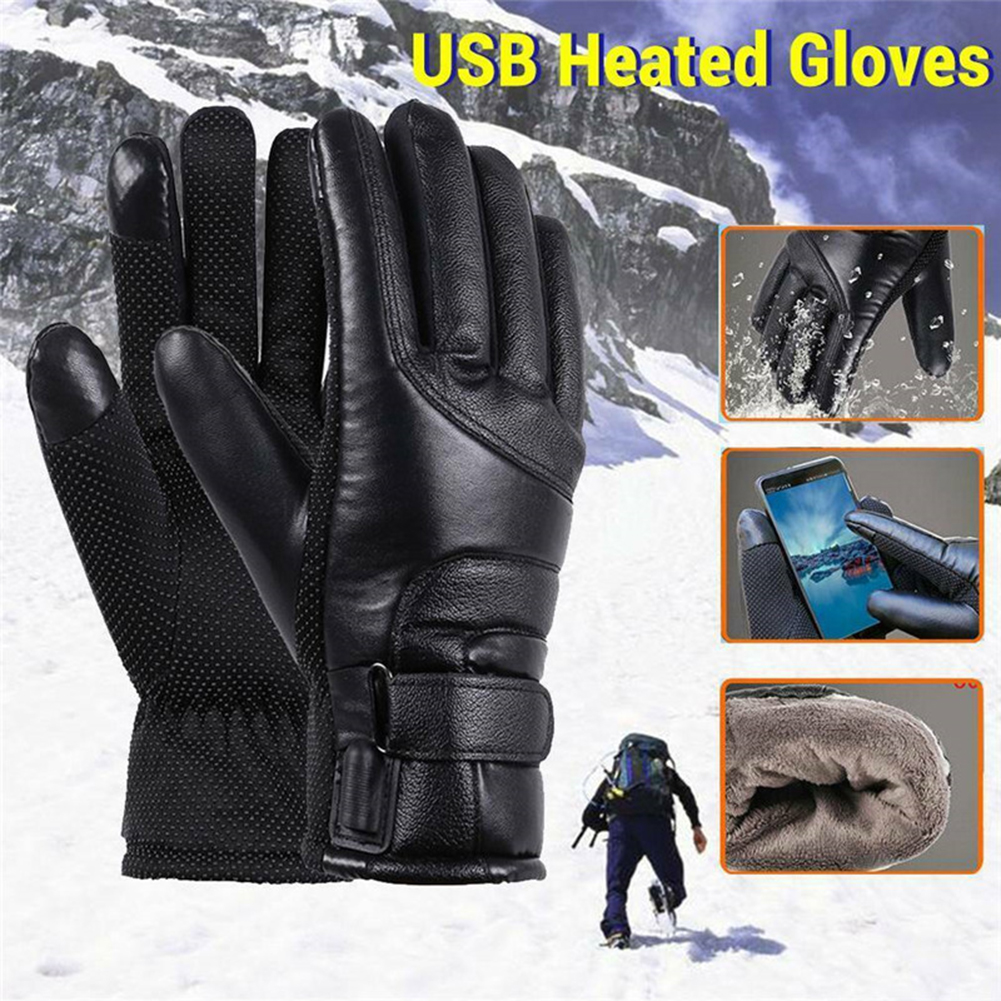 USB Electric Heated Gloves Out - Ski Glove Waterproof ulasan dan harga