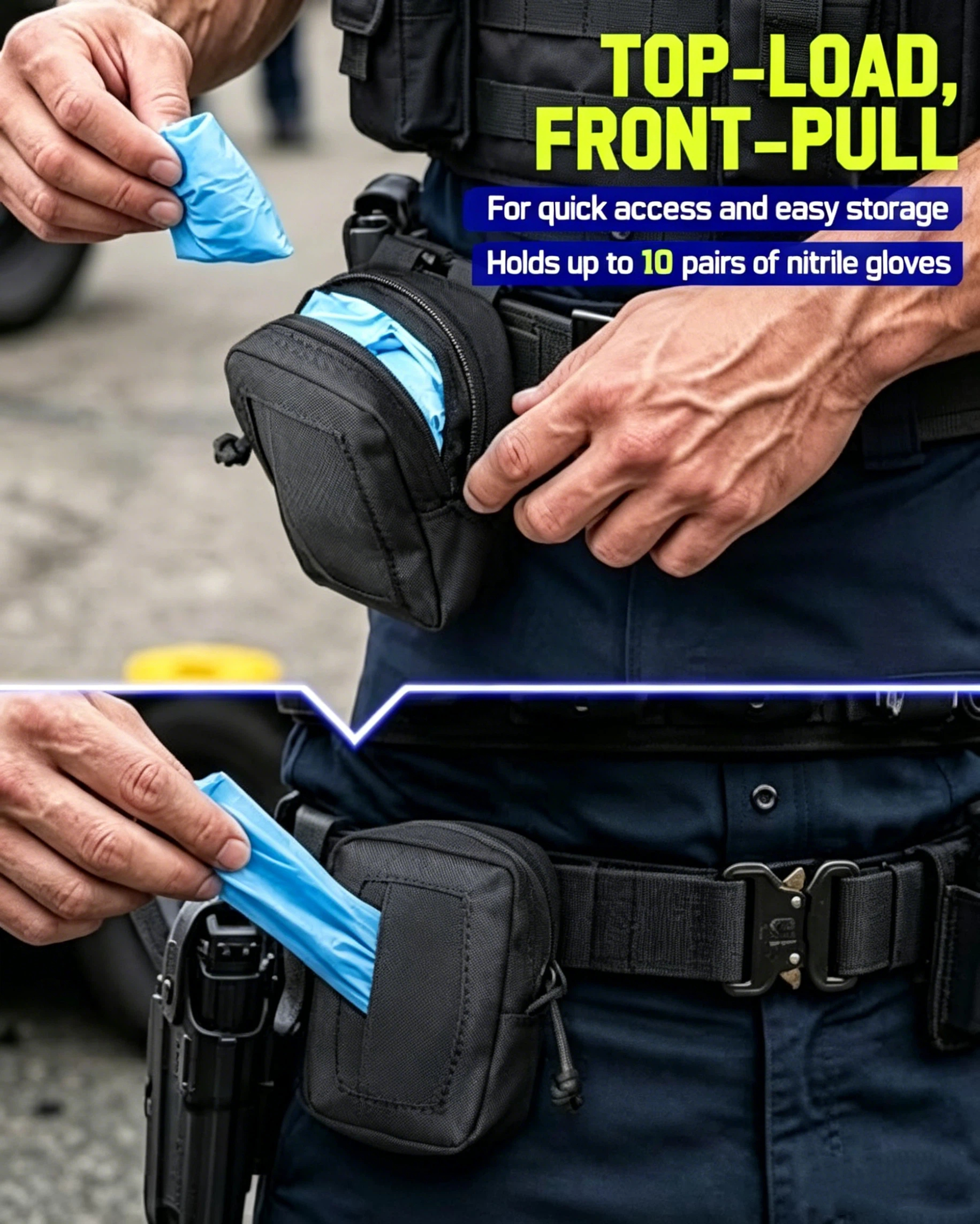 Disposable Glove Pouch MOLLE N - Latex Disposable Glove ulasan dan harga