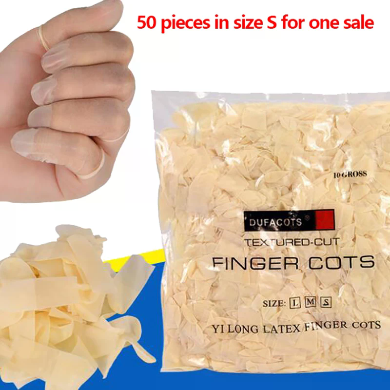 50pcs Disposable Latex Finger  - Latex Disposable Glove ulasan dan harga