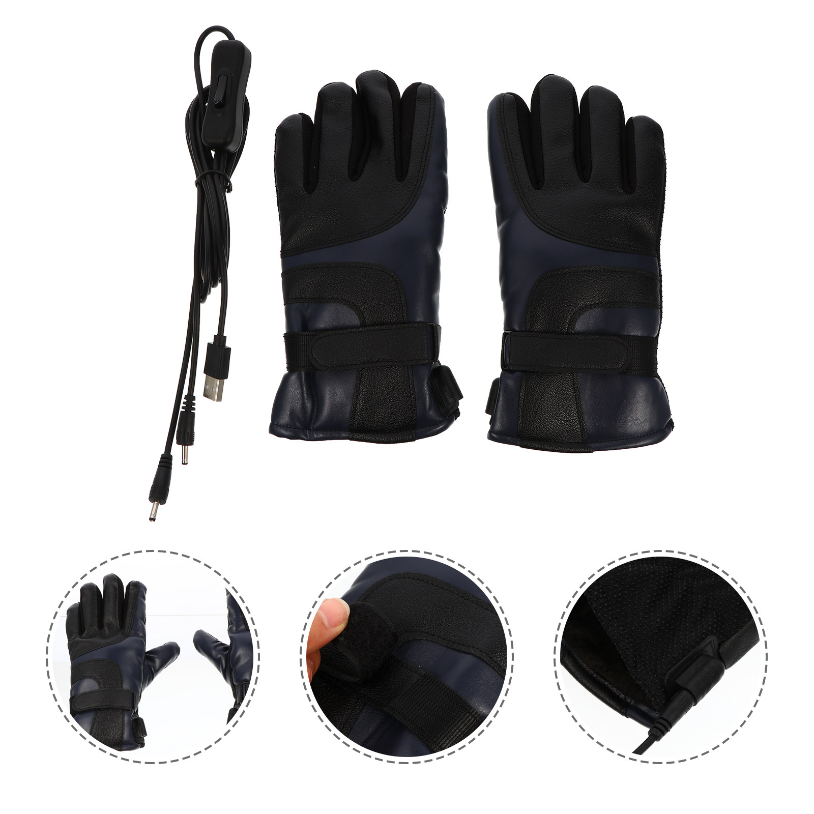 1Pair USB Rechargeable Heated  - Winter Glove Insulated ulasan dan harga