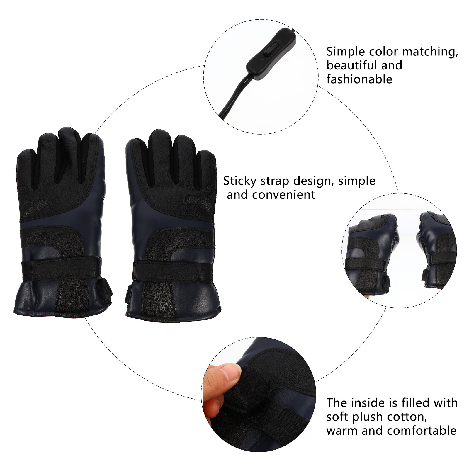 1Pair USB Rechargeable Heated  - Winter Glove Insulated ulasan dan harga