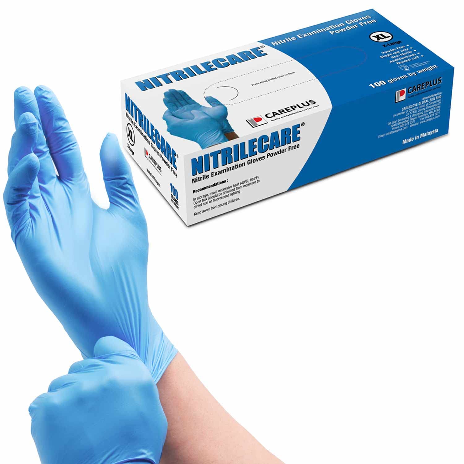 NITRILECARE Blue Nitrile Exam  - Exam Glove Nitrile ulasan dan harga
