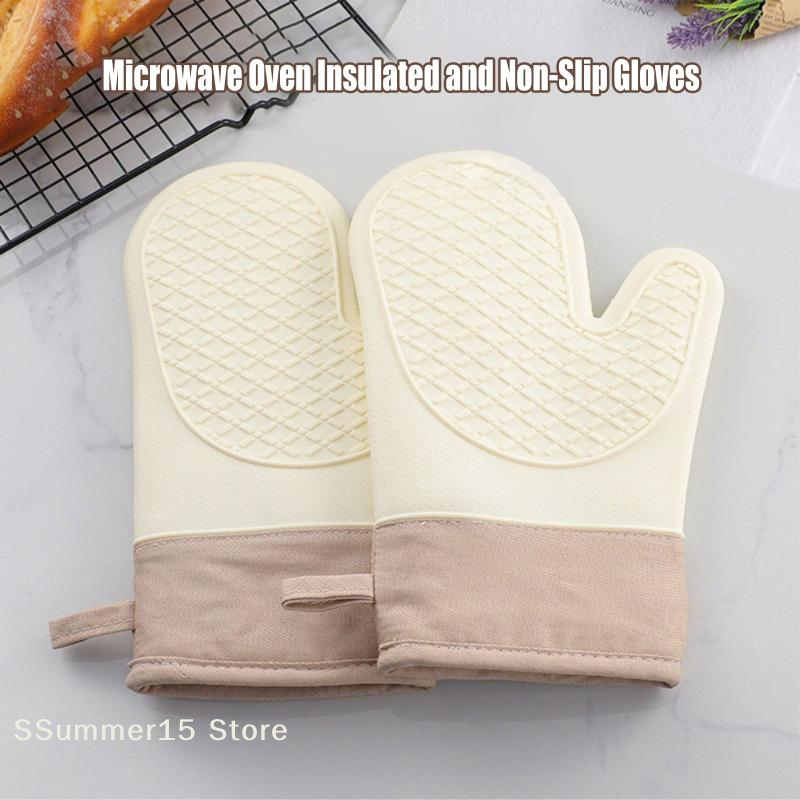 【R】Silicone Heat-insulating Gl - Oven Mitt Silicone ulasan dan harga