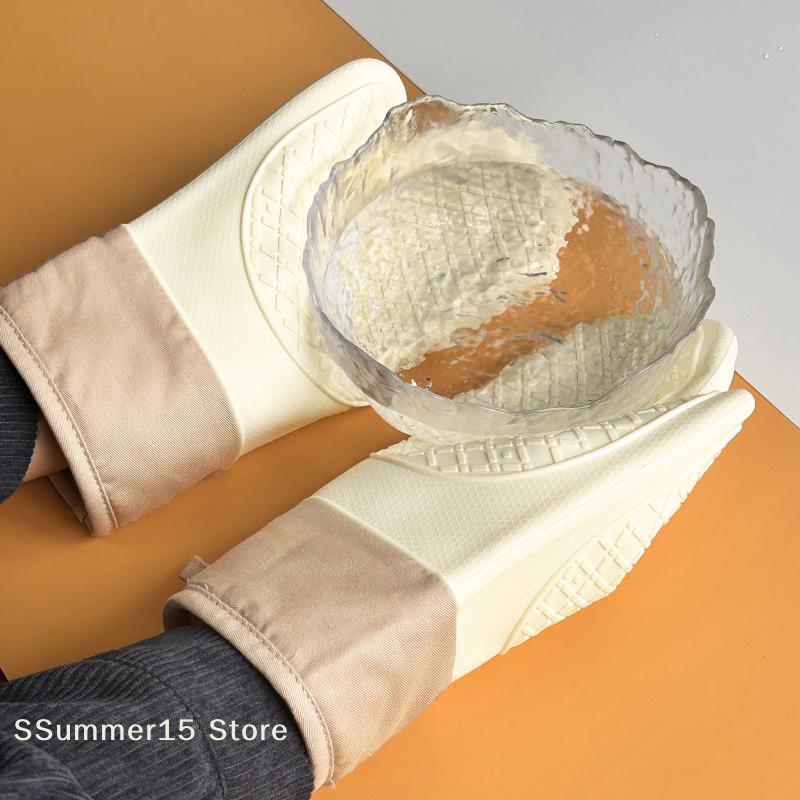 【R】Silicone Heat-insulating Gl - Oven Mitt Silicone ulasan dan harga